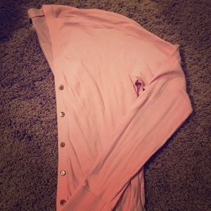 Pink summer weight cardigan